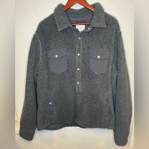 Goodfellow & Co Gray Sherpa Shirt Jacket